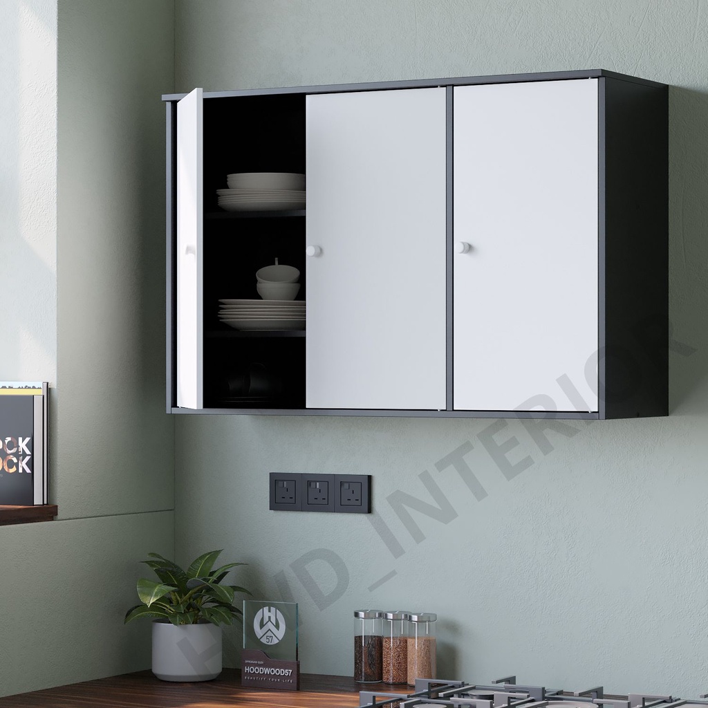 Lemari Dapur Gantung Minimalis Kayu Multiplex Anti Air Elegan & Kuat