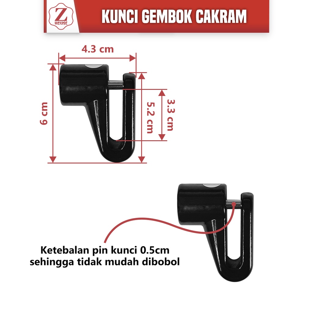 Kunci gembok cakram gembok anti maling /gembok pinggiran sepeda,sepeda motor kunci rem cakram mini untuk sepeda motor motor Gembok Kunci Pengaman Ganda Sepeda Motor Anti Maling Kunci Sepeda Motor Cakram