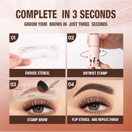 O.TWO.O Lasting Browfun Cushion Eyebrow Powder