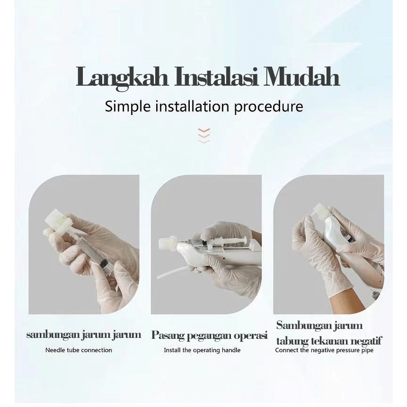 Jarum Suntik 2 In 1 Mesotherapy Gun Korea Derma Shine Needle injector Mesotherapy Gun 9pin Peralatan Jarum Suntik Mesogun Derma Shine Pro Jarum Mikro alat Klinik Kecantikan Rol Kulit Memudarkan flek mencerahkan wajahPro Shine Meso Gun Jarum Mikro 9 Jarum