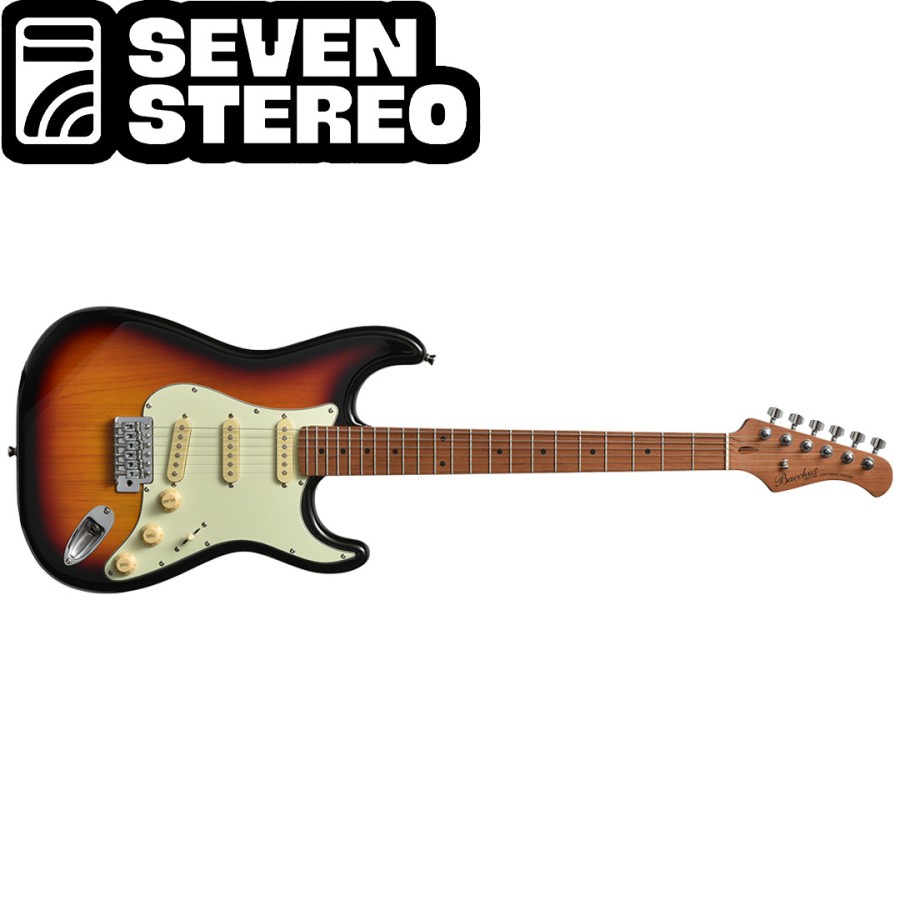 Bacchus BST1RSM BST-1 RSM Stratocaster Roasted Maple FB 3-TS