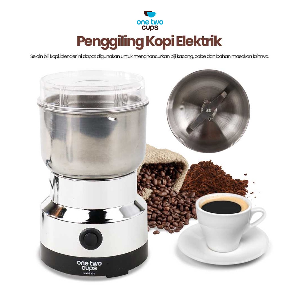 Penggiling Kopi Bumbu Dapur Elektrik Coffee Grinder Blender Penggiling Penghalus Bumbu Dapur Alat Perlengkapan Dapur 150W