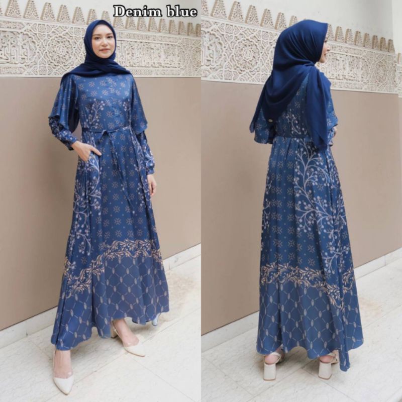 Gamis Raya Lebaran Kekinian Terbaru Dress Wanita