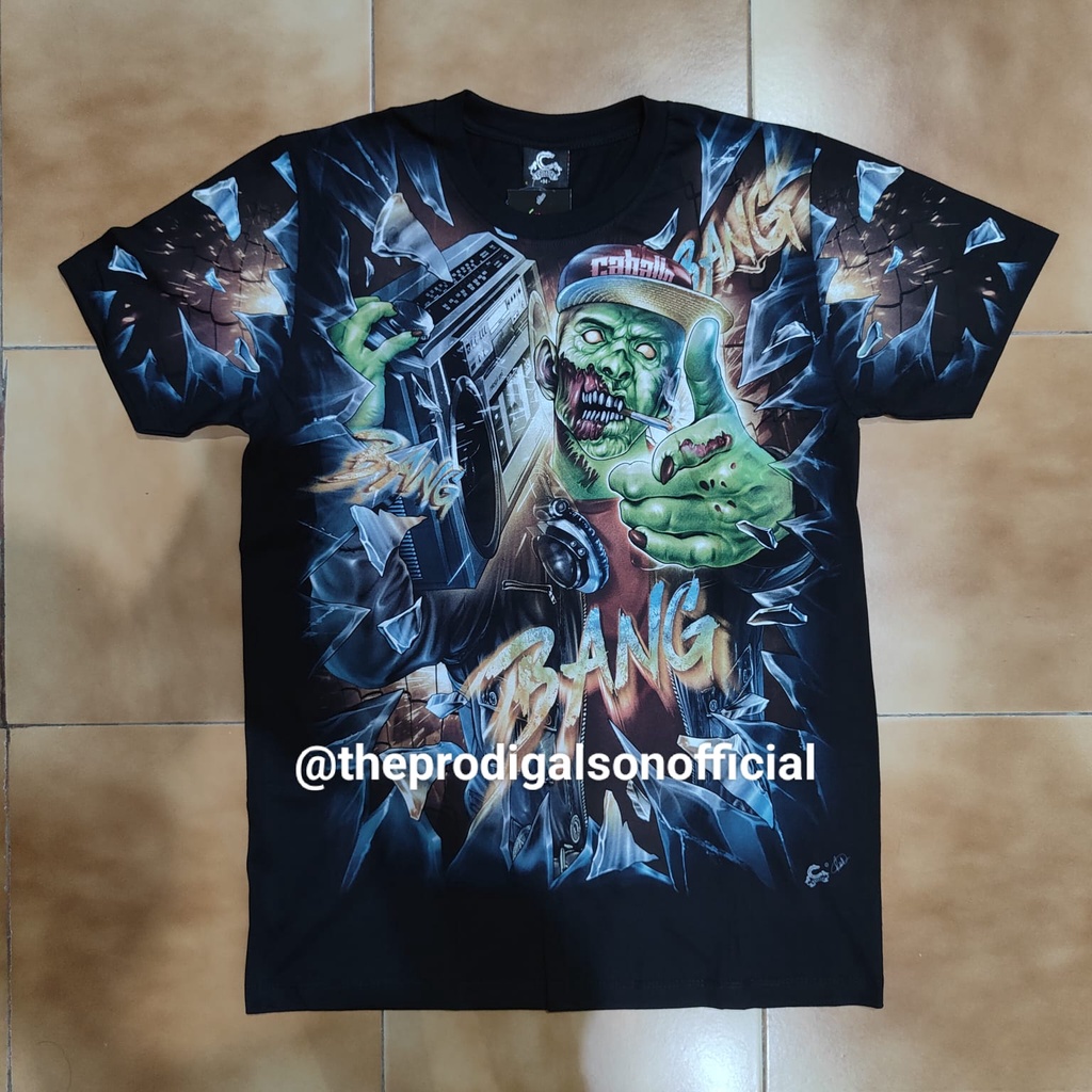 Kaos Rock Chang Caballo Import M, L dan XL Zombie Glow in The Dark