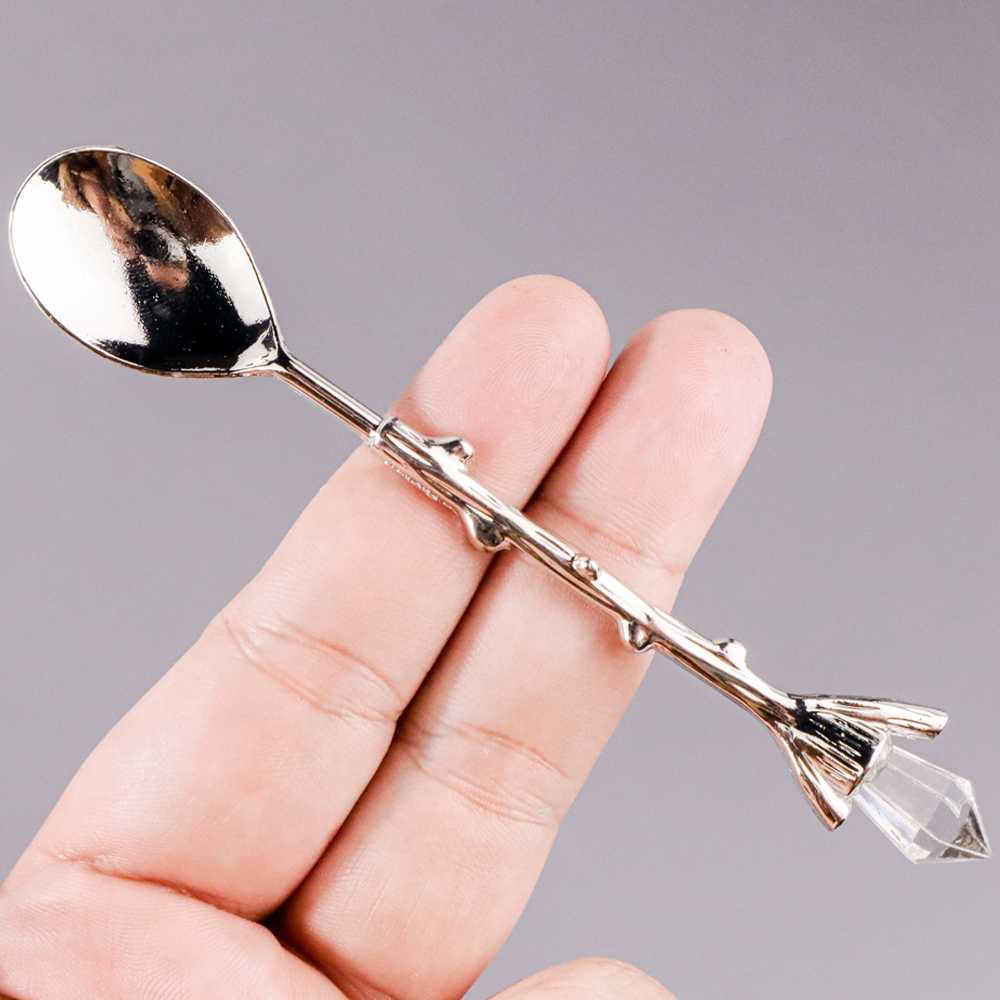 (BISA COD) FTIHSHP JYC Set Sendok Garpu Teh Vintage Teaspoon Fork Royal Style - LTA057