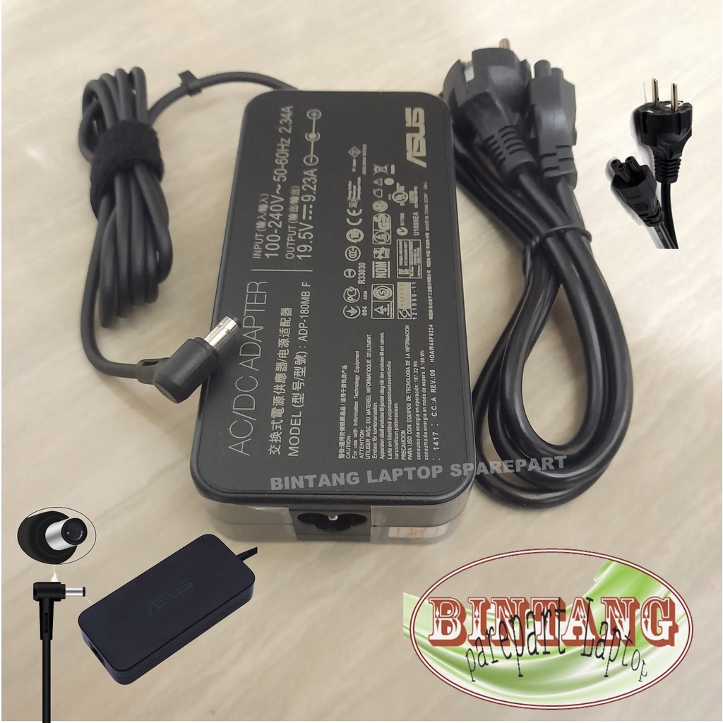 Adaptor ASUS R0G GAM1NG G46VW,G55VW,G70,G71 G750 - 19.5V - 9.23A size: 5.5MM X 2.5MM - 180Watt