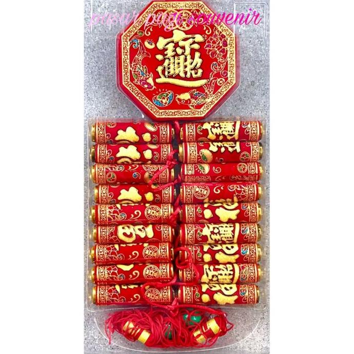 hiasan imlek petasan bludru SALE