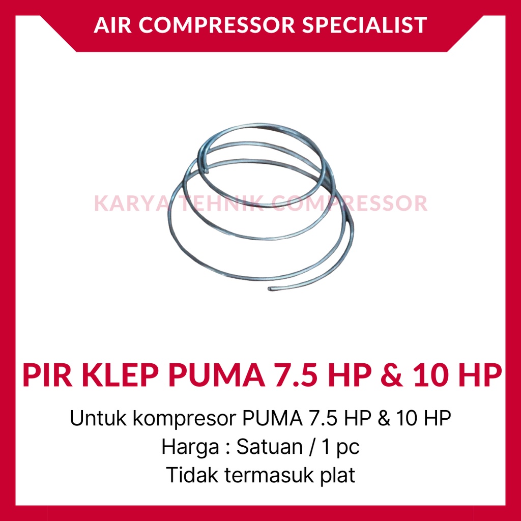 Pir Klep Valve Spring Kompresor Udara PUMA 7.5 HP & 10 HP