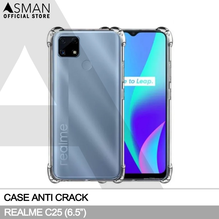 Anti Crack Realme C25 (6.5&quot;) | Soft Case Anti Bentur - Clear