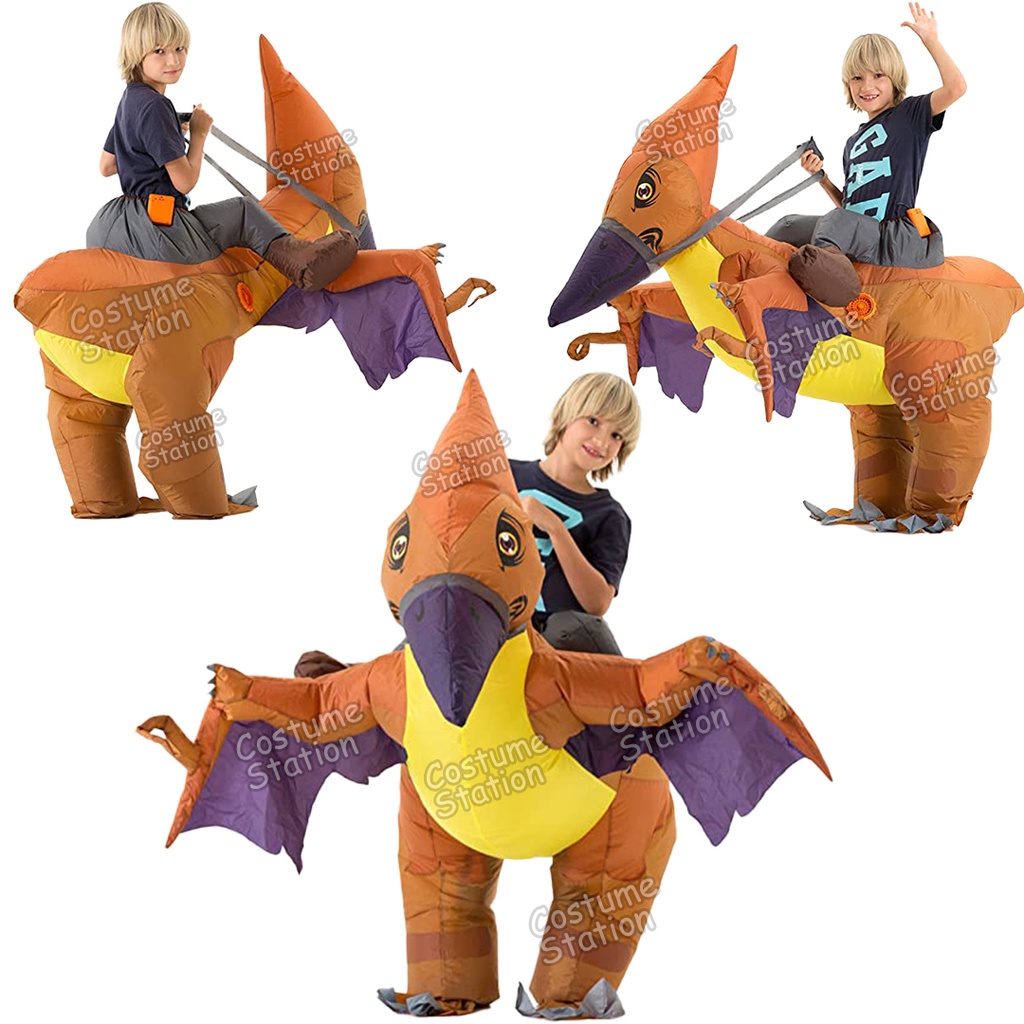 Kostum Dinosaurus Pteranodon / Costume Dino Burung Pterosaur Inflatable pompa angin anak