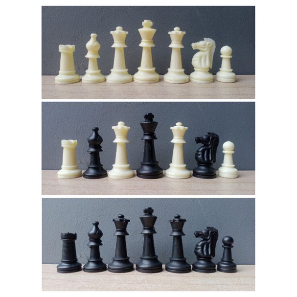 Bidak catur plastik extra mentri