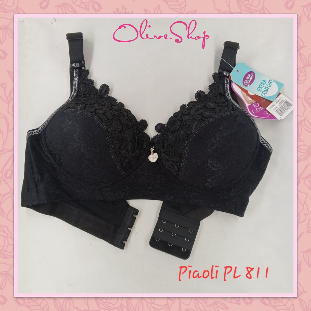 OliveShop ❤ BH PUSH UP BRA WANITA IMPORT PIAOLI BUSA CUP BESAR JACQUARD RENDA BAGUS PL 811