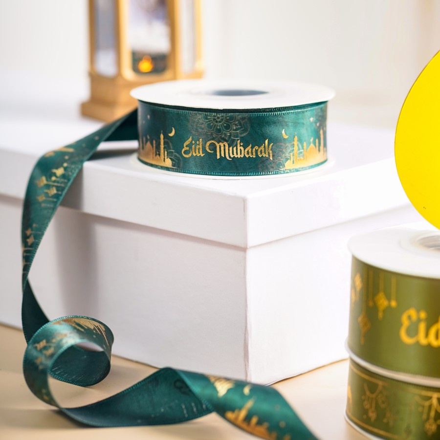 

(1ROLL 22METER) Pita lebaran pita idul fitri pita hampers idul fitri pita satin lebaran pita