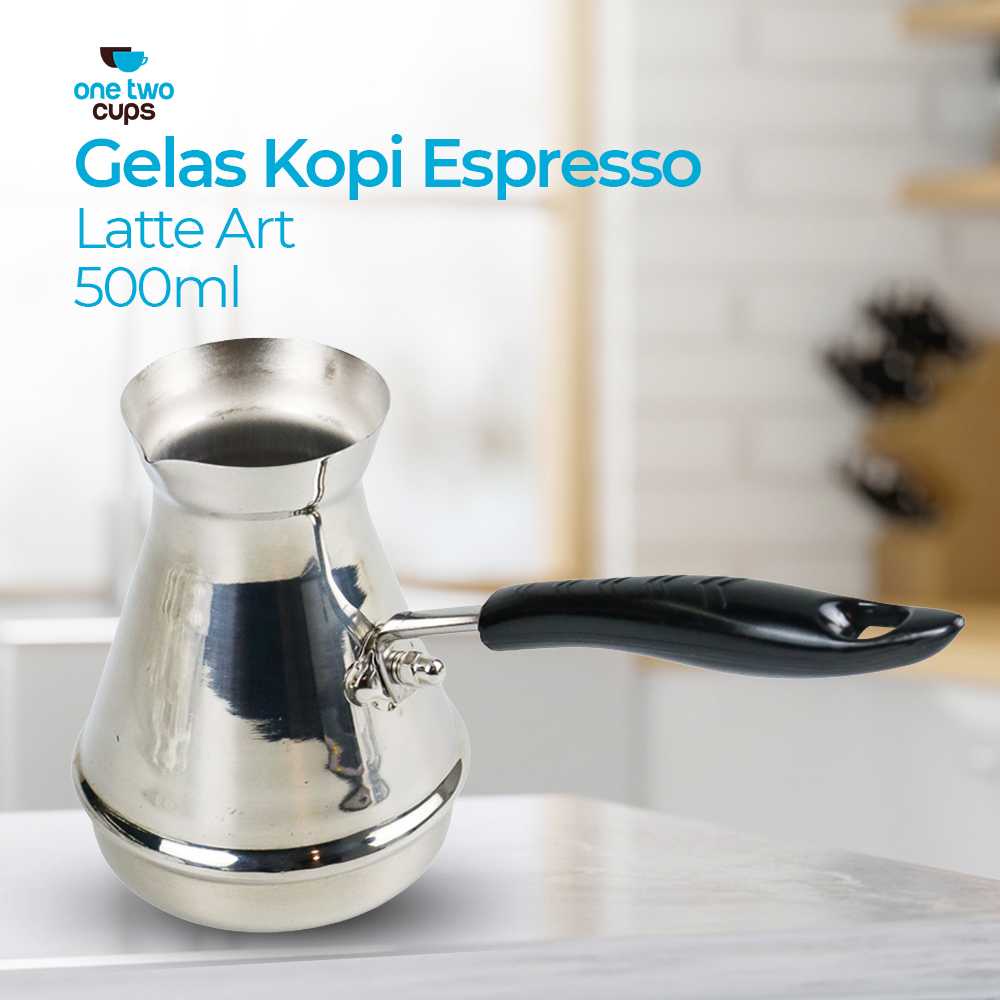 (BISA COD) FTIHSHP  Gelas Pitcher Kopi Milk Jug Espresso Latte Art Stainless - DF-4009