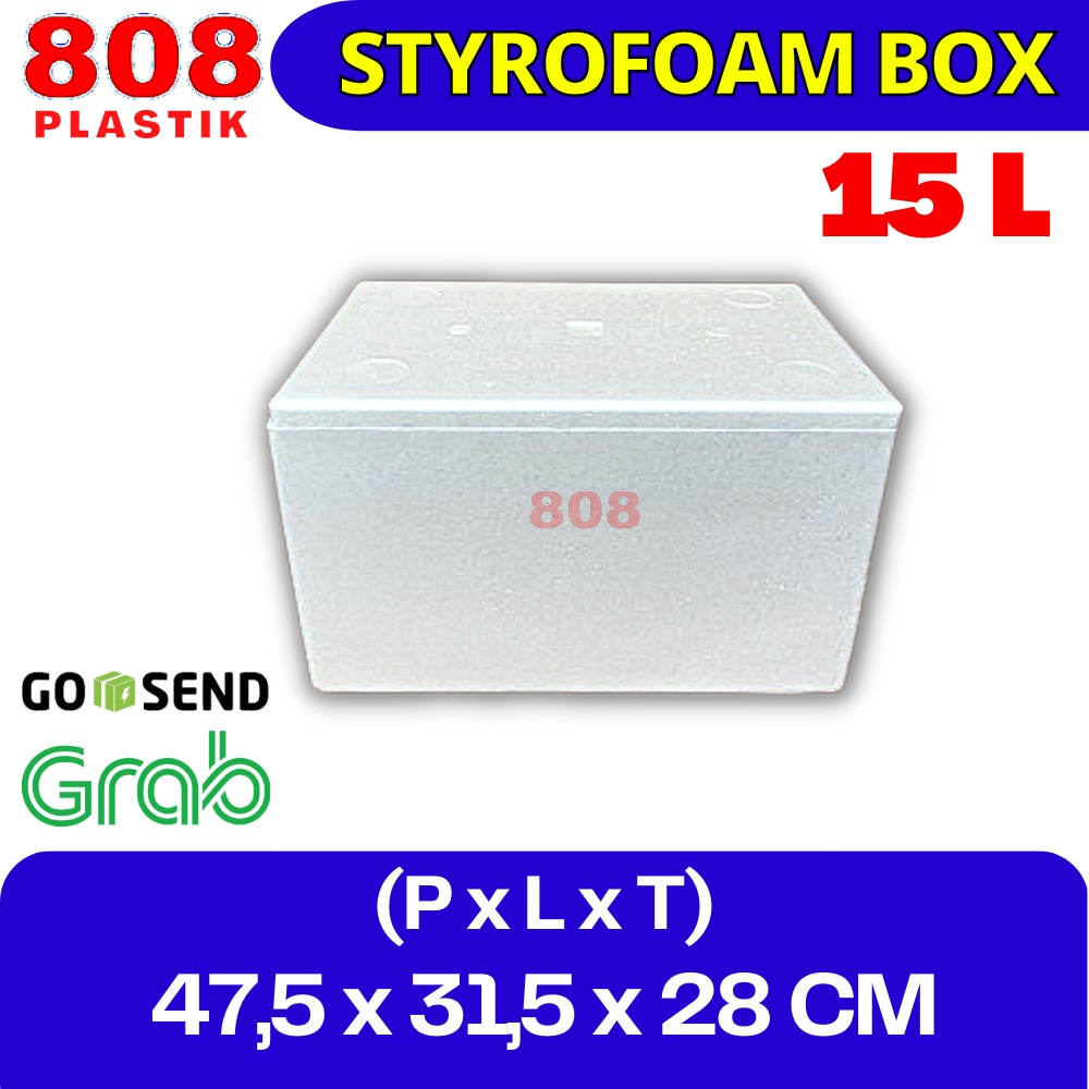 

Styrofoam Box 15 Kg / Kotak Sterofoam Box Ikan 15 L (47 X 31 X 28 CM) - 15 Liter