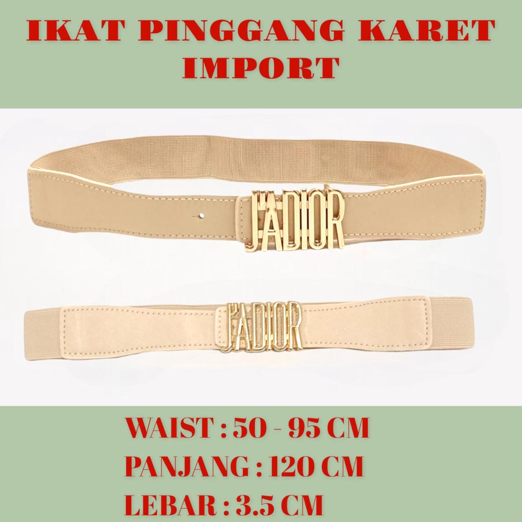 BELTSHOP NEW TALI PINGGANG WANITA/IKAT PINGGANG KARET IMPORT 00560-00564