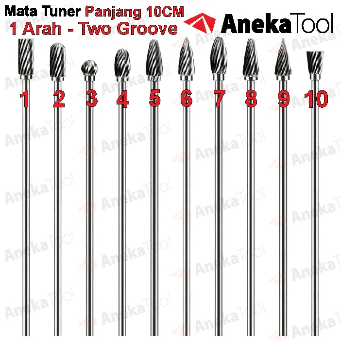 Tuner Panjang Tunner Mata Gerinda Long Cuner Mata Bor 3x100 - 1 Arah