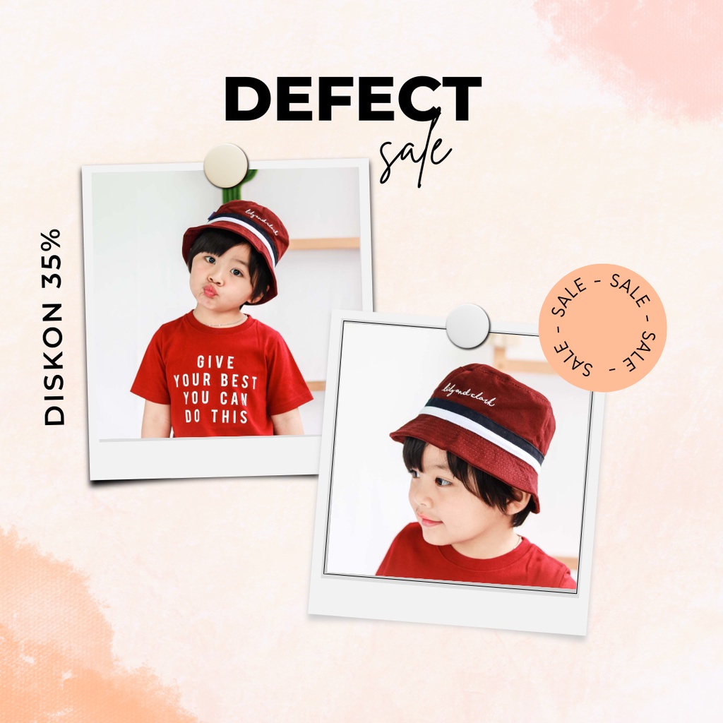 Defect/ Reject Minor Topi Anak Lily n Clark