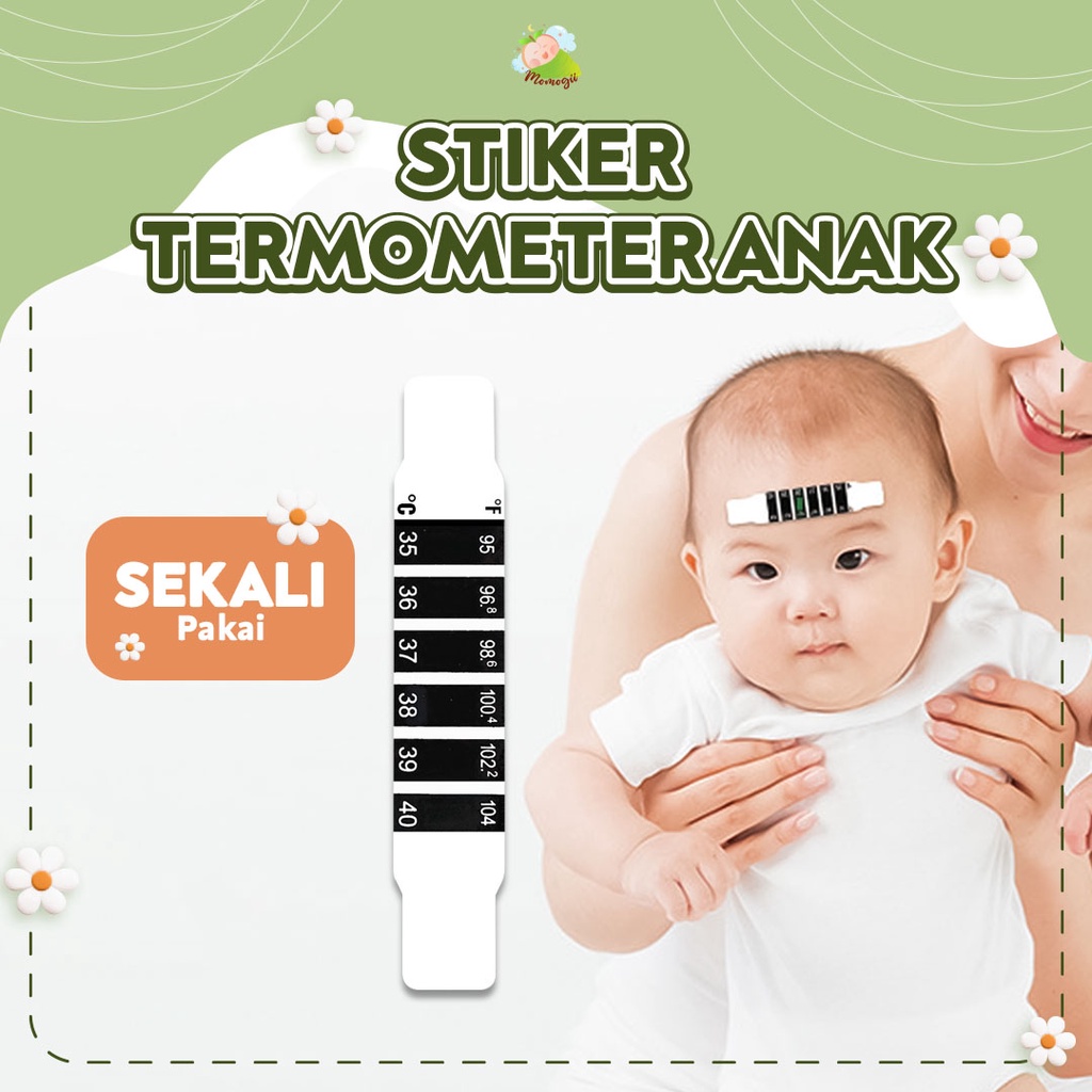 MOMOGII Termometer Strip Pengukur Suhu Anak ISI 4