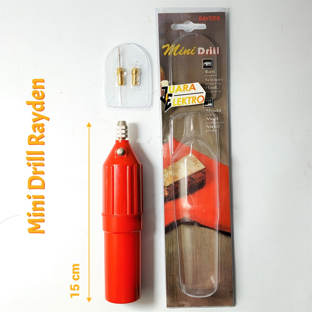 RAYDEN Mini Drill - Bor Mini Rayden AD-12 Kecepatan ~ 14.000 rpm