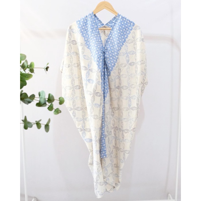 Kaftan KAFTAN BATIK WANITA DOBY VISCOSE KAFTAN JUMBO MODERN TUNIK DRESS BATIK(S5I4) Kaftan Batik IMP
