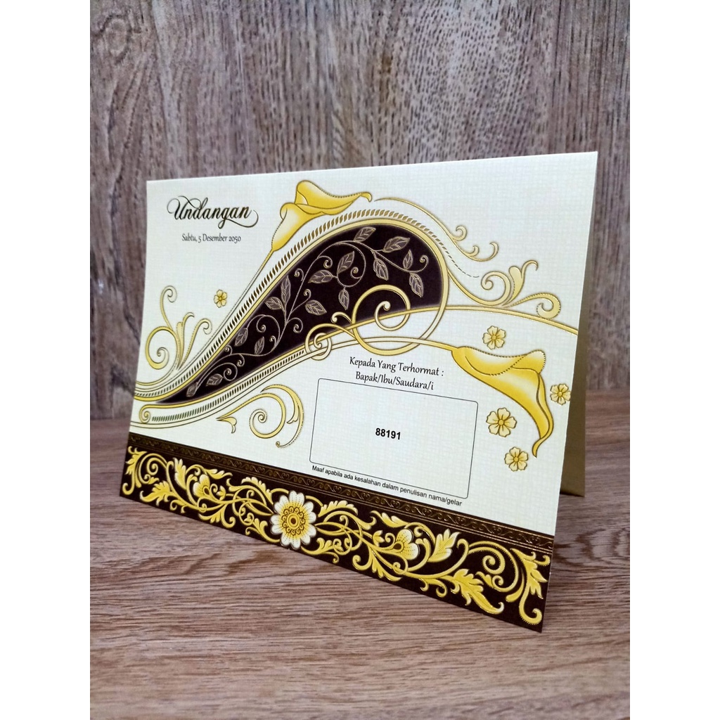 88191, 88126 Erba Undangan Pernikahan, Undangan Cetak MURAH