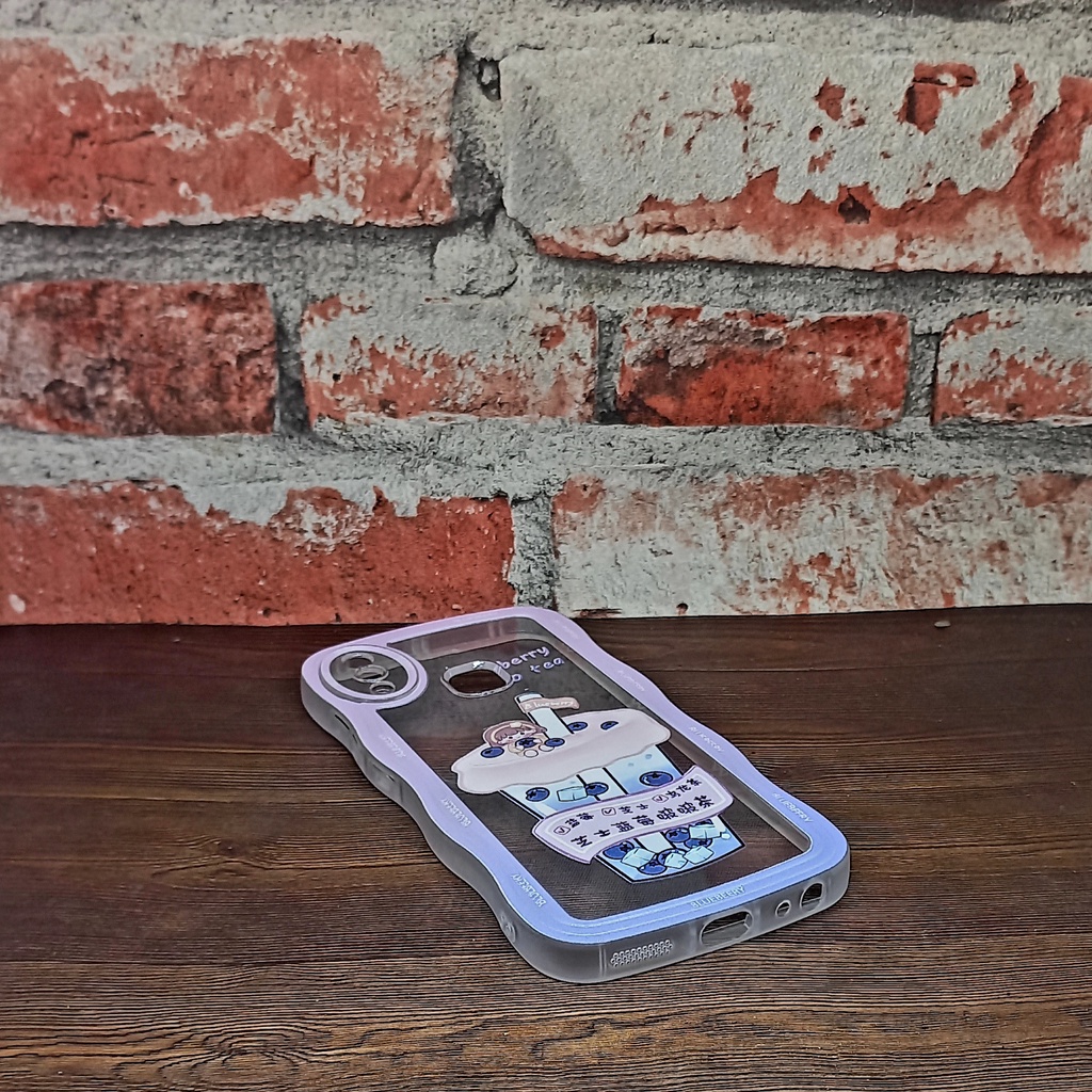 Casing Vivo 1817 1816 1814 1811 1807 Softcase Gelombang Motif Boba Vivo Y91 Y93 Y95