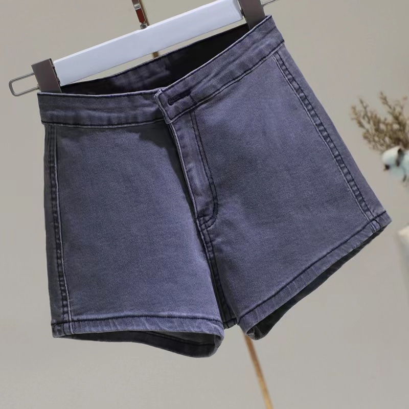 【wanita.id】celana jeans pendek wanita celana strech wanita korean style highwaist celana denim fashion wanita XXL