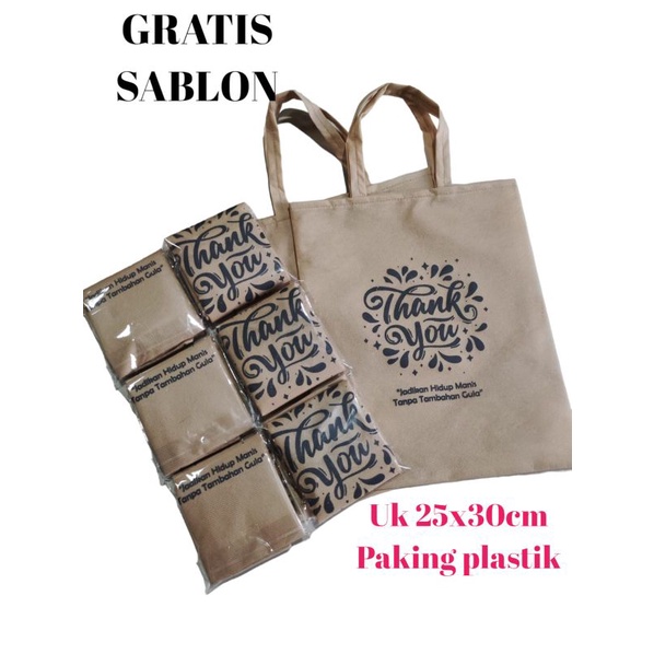 

TAS SOUVENIR +packing satu satu//25x30 BISA REQUES WARNA SABLON