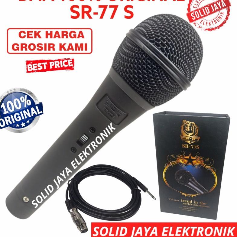 ✿ MIC MICROPHONE BMA SR-77S DYNAMIC KABEL CABLE SR77S SR 77S SR-77S SR-77 SR 77 VOKAL VOCAL KARAOKE 