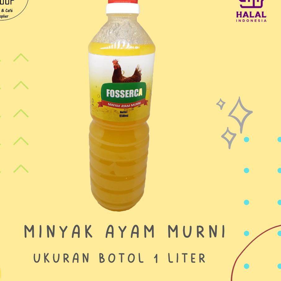 

⅍ Minyak Ayam MURNI untuk Masak / Chicken Fat Cooking Oil for Cooking 1 Liter ♤