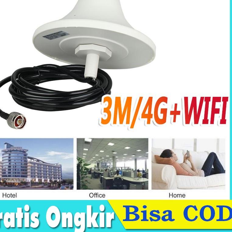 ♢ 3M antena indoor 2G 3G 4G lte +WIFI Signal Repeater Booster Sinyal ✈