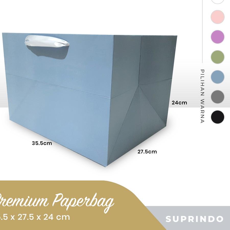 

Terbaik Premium Paper bag JUMBO 2 uk. P35.5 x L27.5 x T24 cm serbuuu !