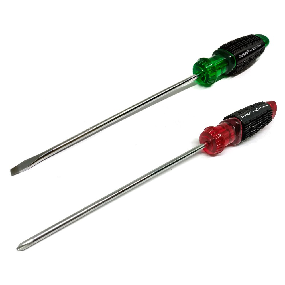 LIPPRO 126-864 Obeng Plus (+) 8&quot;x6mm Pegangan Karet Screwdriver CRV