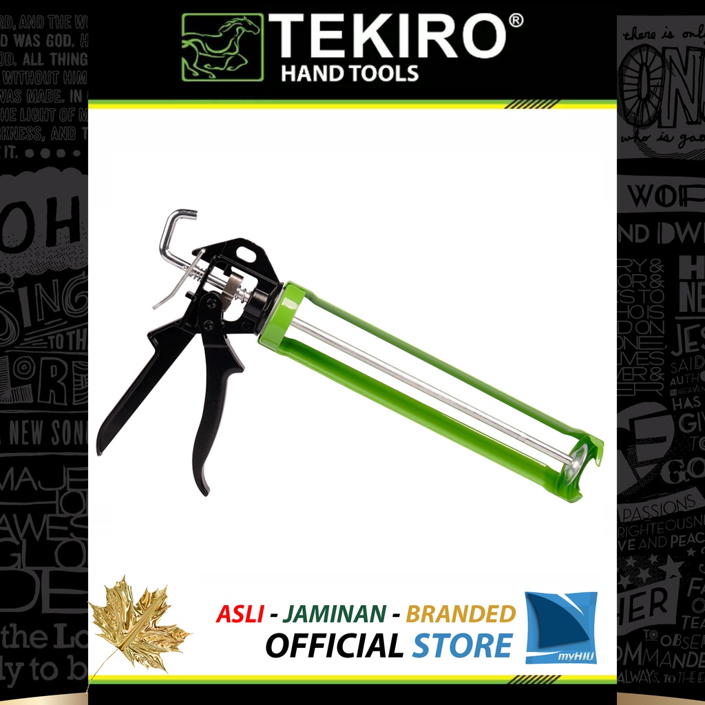 Tembakan Lem Kaca 10,5&quot; inch TERBAIK - CAULKING GUN SEALANT TEKIRO