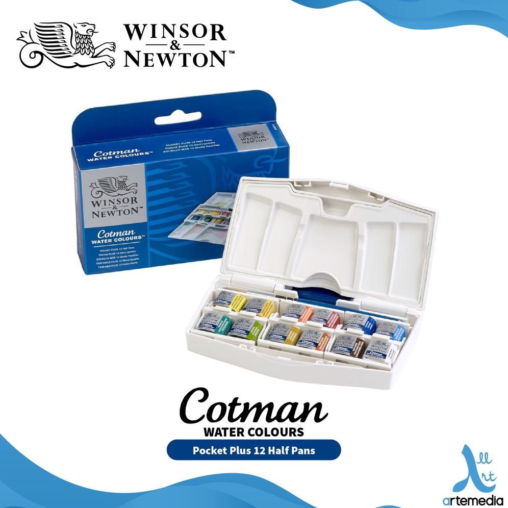 

Cat Air Winsor & Newton Cotman 12 Half Pan Watercolor Palette Pocket Set