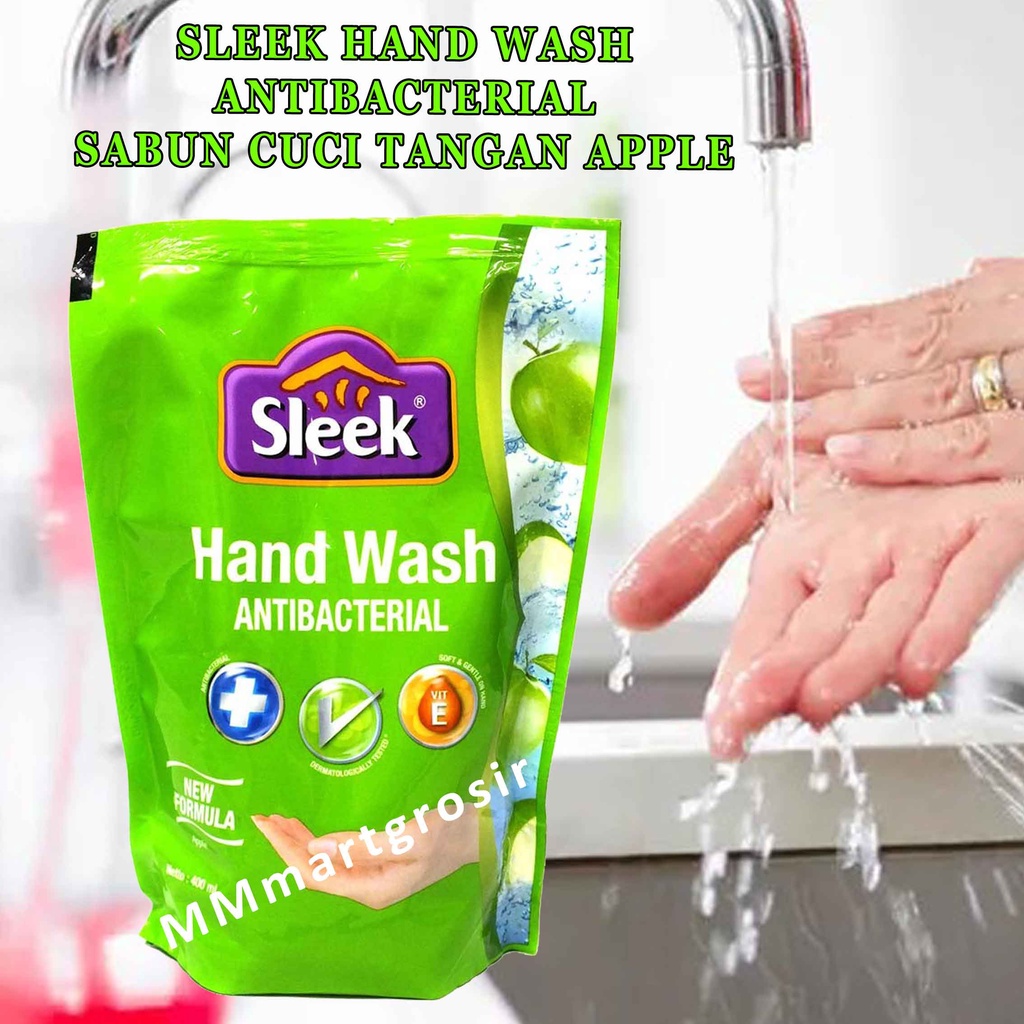 sleek / sabun cuci tangan / New formula / apple / 400ml