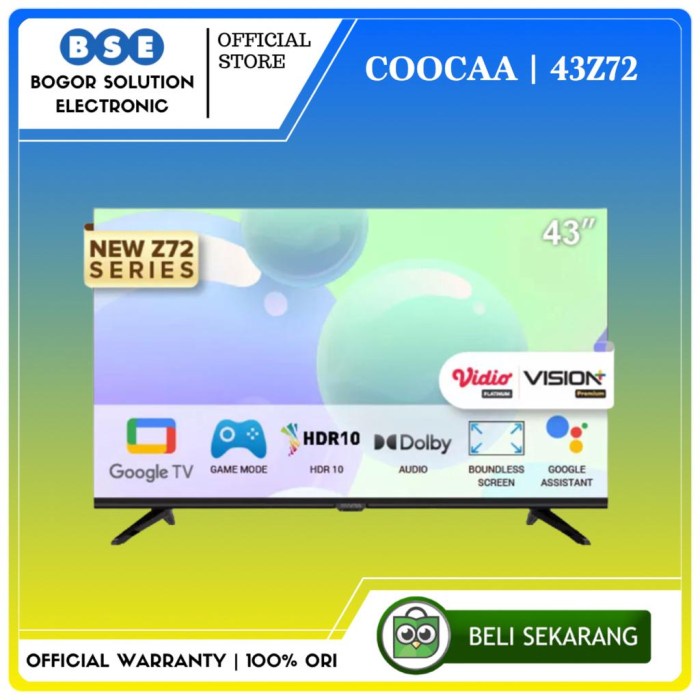 LED TV ANDROID 43 INCH COOCAA ANDROID TV 43Z72 COOCAA 43Z72 GOOGLE TV