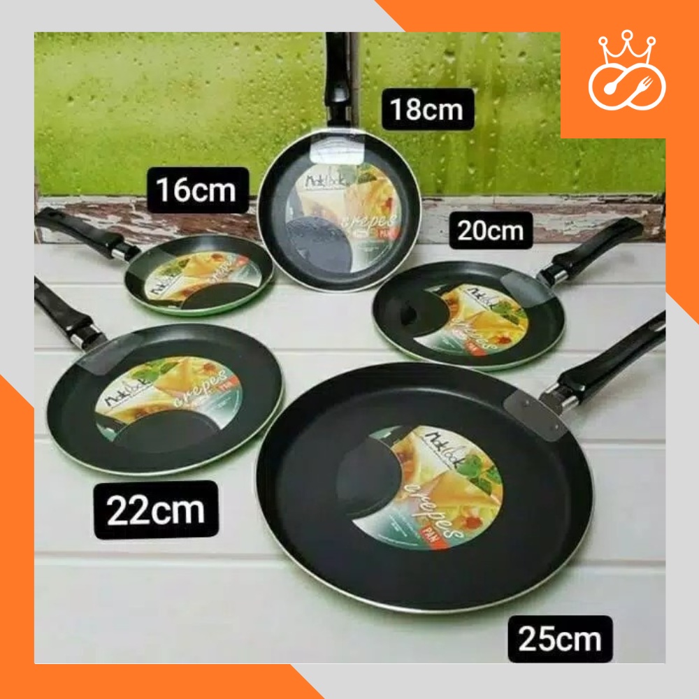 Wajan Crepes Pan / Crepes Maker / Crepes Pan MAKCOOK Anti Lengket / Pizza Pan Makcook