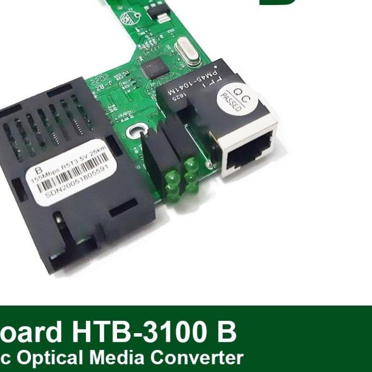 ☇ HTB 3100 Media Converter Fiber Optic Optic Board Only - HTB B ✪