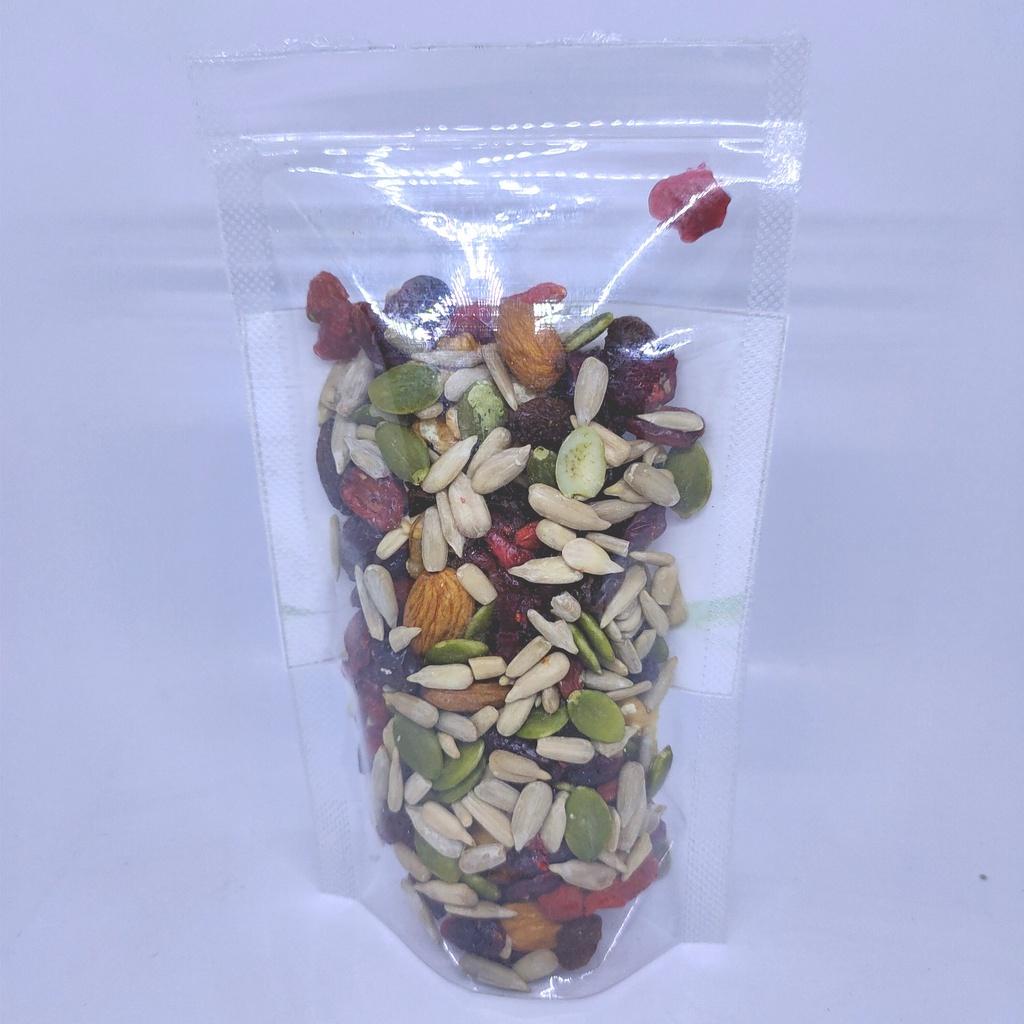 

100gr Original Mix Nut - almond, walnut, pumpkin, sunflower, raisin, cranberry, & gojiberry Varian Mentah atau Roasted Best Seller