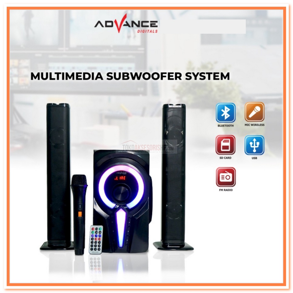 SPEAKER BLUETOOTH ADVANCE M25BT / SPEAKER AKTIF SUBWOOFER KARAOKE