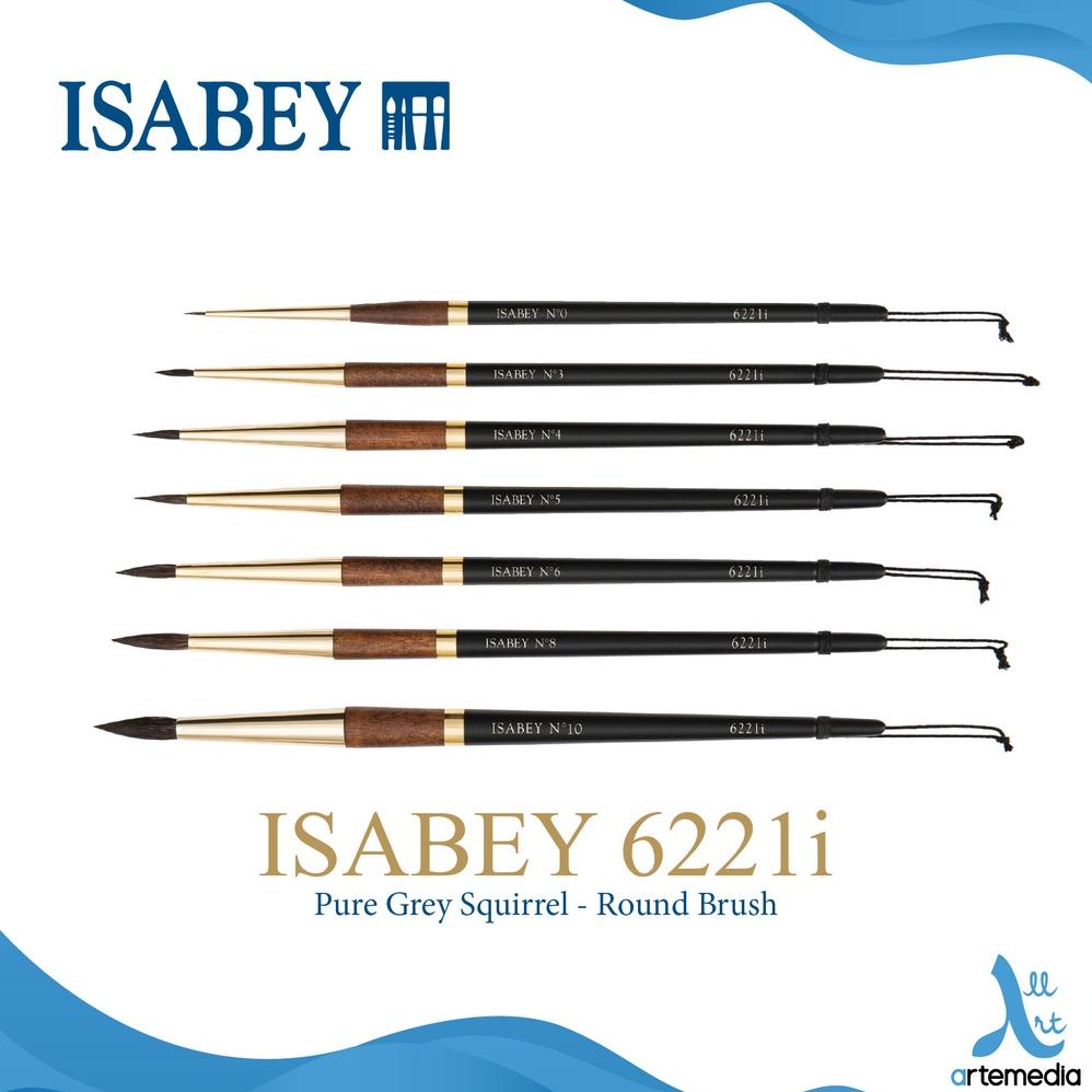 

Kuas Lukis Isabey 6221i Round Pure Squirrel Brush Short Handle