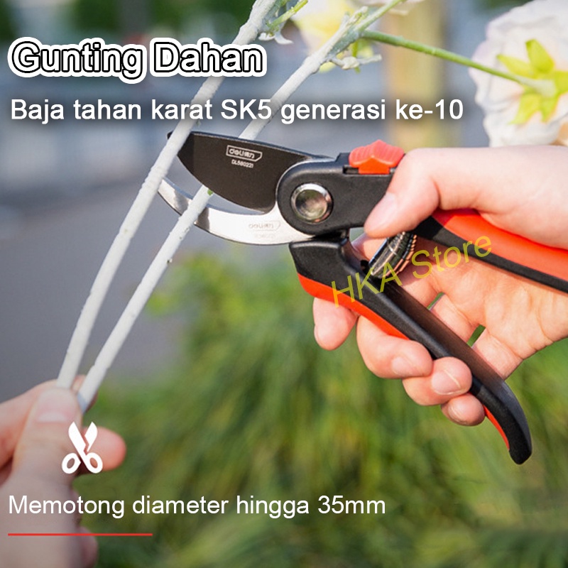 Gunting Dahan Gunting Pohon Peralatan Berkebun Gunting Pruning Dua Jenis Bukaan Bukaan lebar Potong Diameter Hingga 35MM