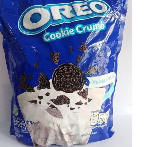 

♗ OREO COOKIE CRUMB ORIGINAL 1 KG / hancur diced remuk kasar MONDELEZ ✶