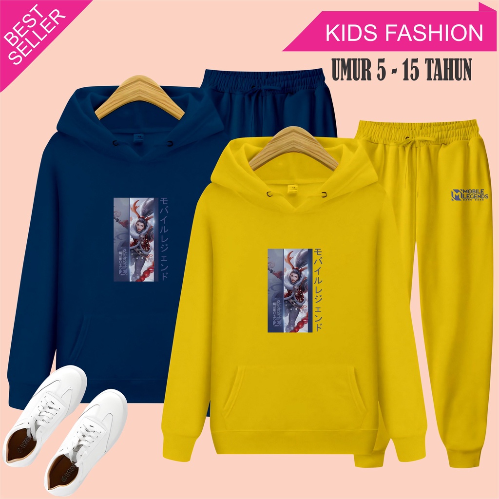MCL - Setelan Hoodie anak Zilong Mlbb