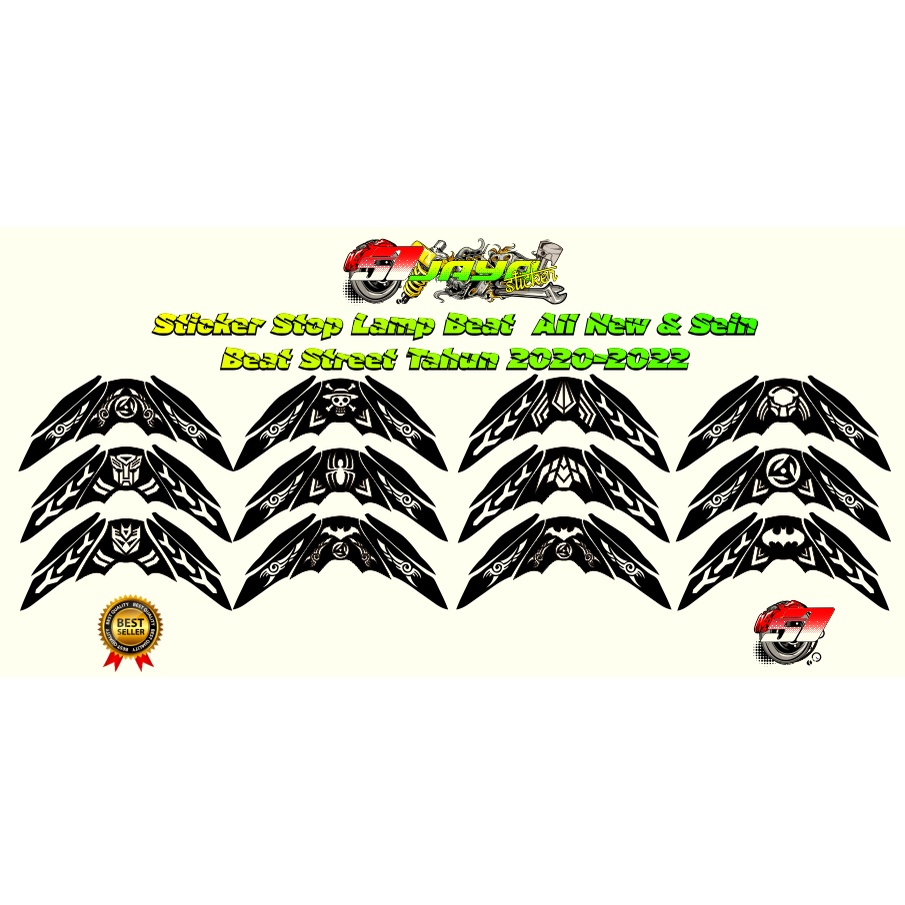 Sticker Lampu STOP Lamp Beat All New & Sein / Beat Street 2020-2022 / Sticker  Stop Lamp Beat /Beat 
