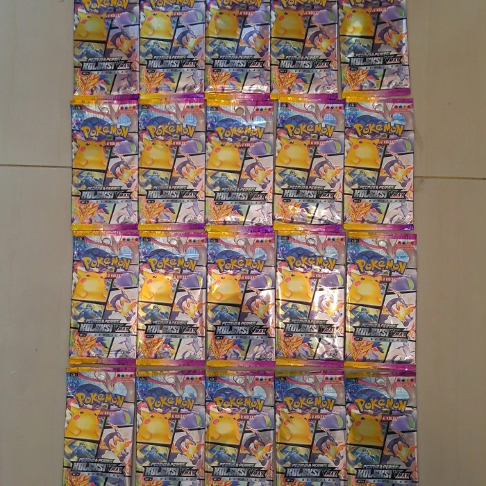 Terlaris Paket 20 Booster Pack Set 7A Vmax Berkilau (Baca Deskripsi)