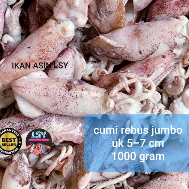 

☑ ikan asin cumi rebus/ sotong rebus size jumbo 1kg ➼