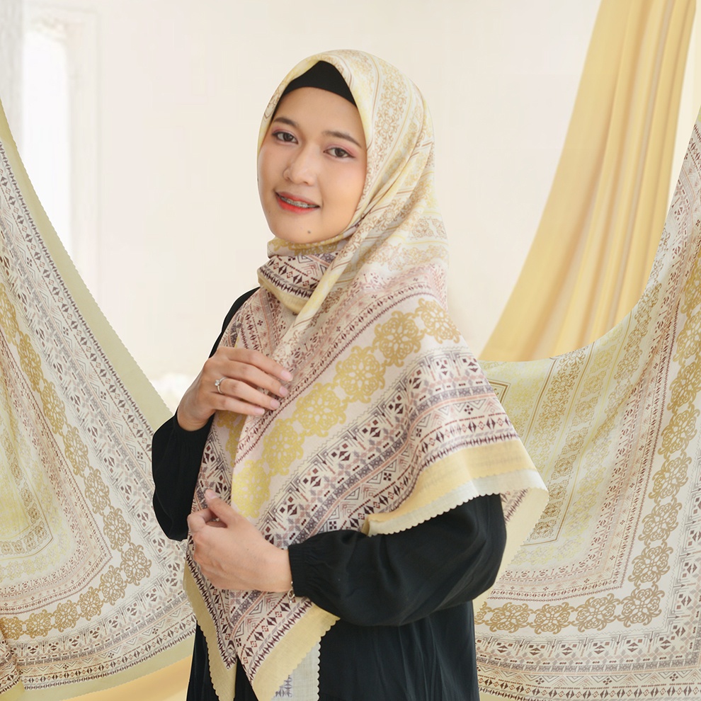 Kerudung Segi Empat 110x110 | Hijab Voal Premium | Scarf Gulmira Series